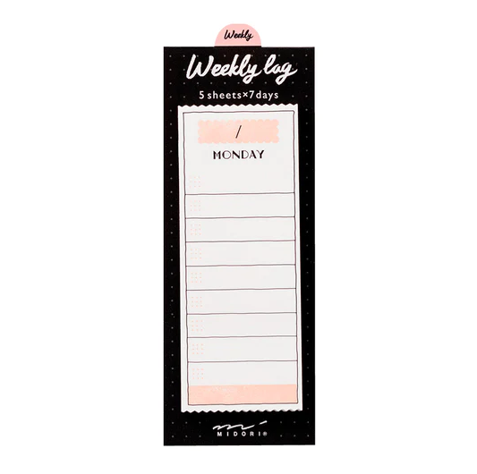 Midori Sticky Notes Journal Weekly Colorful