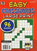 Easy Crosswords Large Print Magazine