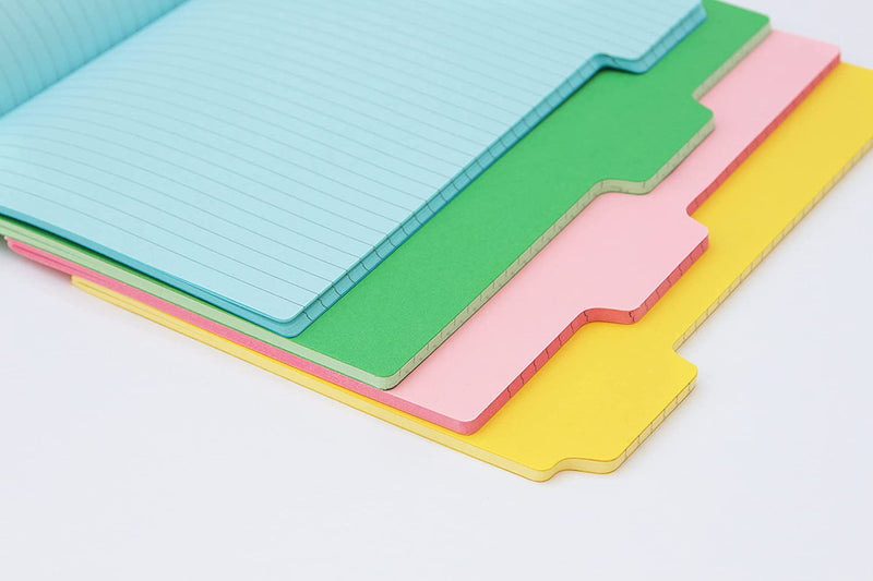 Suck UK | Tab Notebook | A5 Notebook With Tabs in 4 Colors