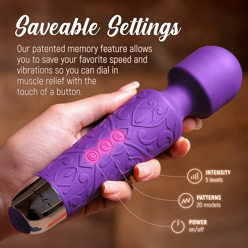 Lulu 11 Handheld Electric Personal Massager Purple Color