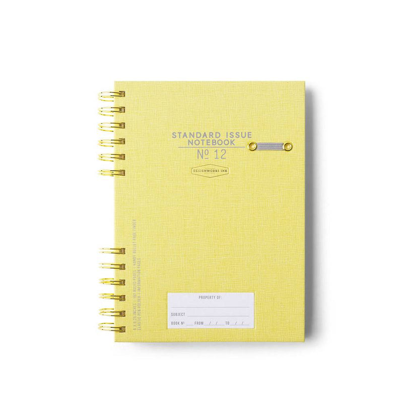 Standard Issue Notebook No 12 Yellow