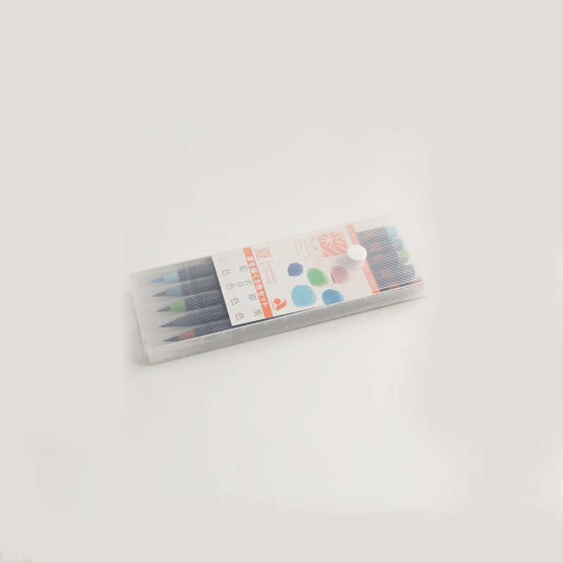 Watercolor Brush Pen Sai 5 Color Set Summer En Package