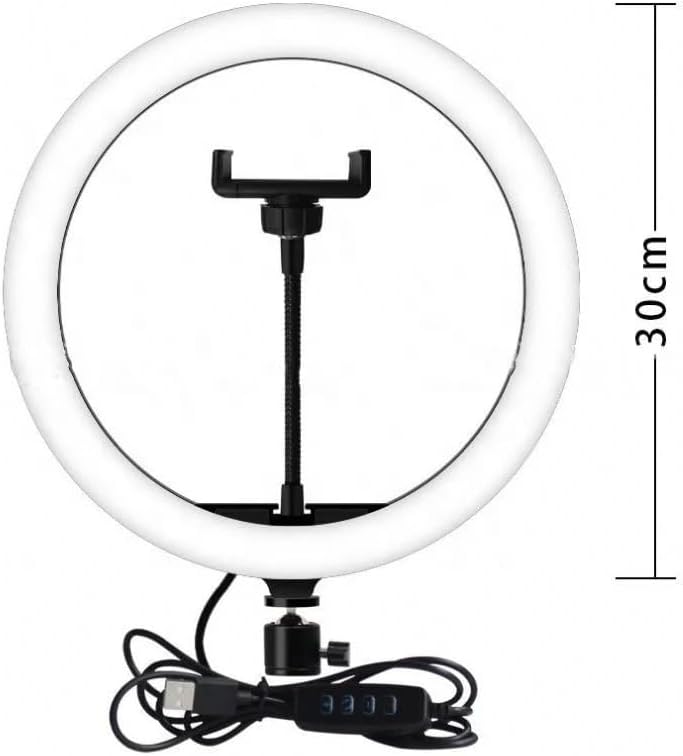 SINT Led Ring Light 10" with Tripod Stand & Phone Holder for Live Streaming & YouTube Video TIK-Tok, Dimmable Desk Makeup Ring Light for Photography, Shooting with 3 Light Modes & 10 Brightness Level