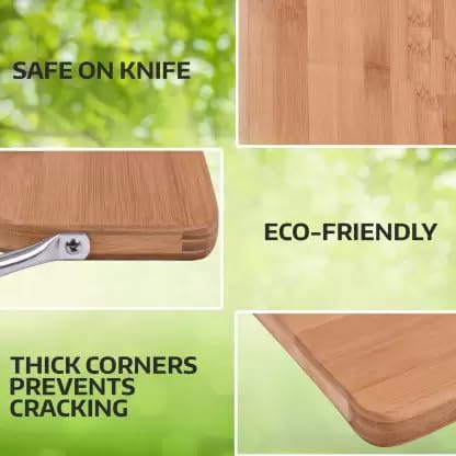 SINT Kitchen Chopping & Cutting Board, Eco Friendly Wooden Board for Meat & Vegetables, Cheese and Charcuterie Board - Serving Tray