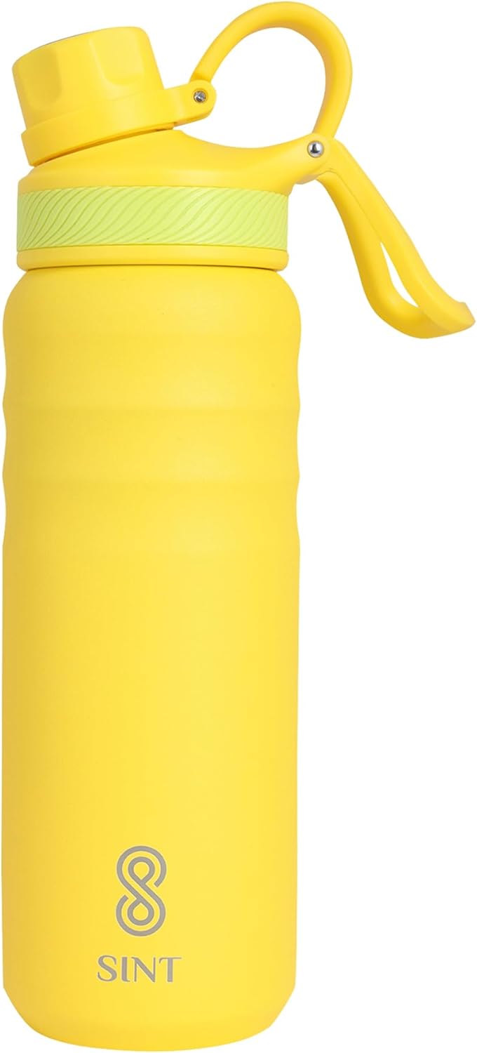 Vacuum Insulated Water Bottle- Leak Proof 24 oz| 700 ML Yellow