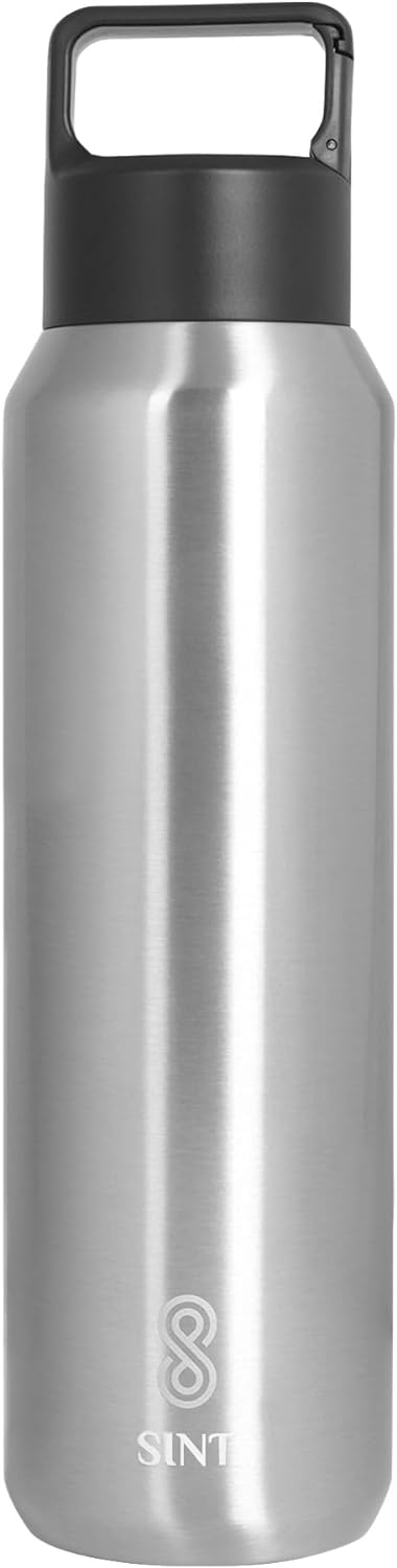 Carbonated Sports Bottle- Leak Proof 27 oz| 800 ML Silver