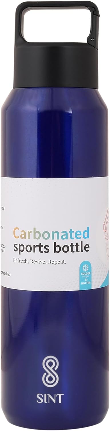 Carbonated Sports Bottle- Leak Proof 27 oz| 800 ML Blue
