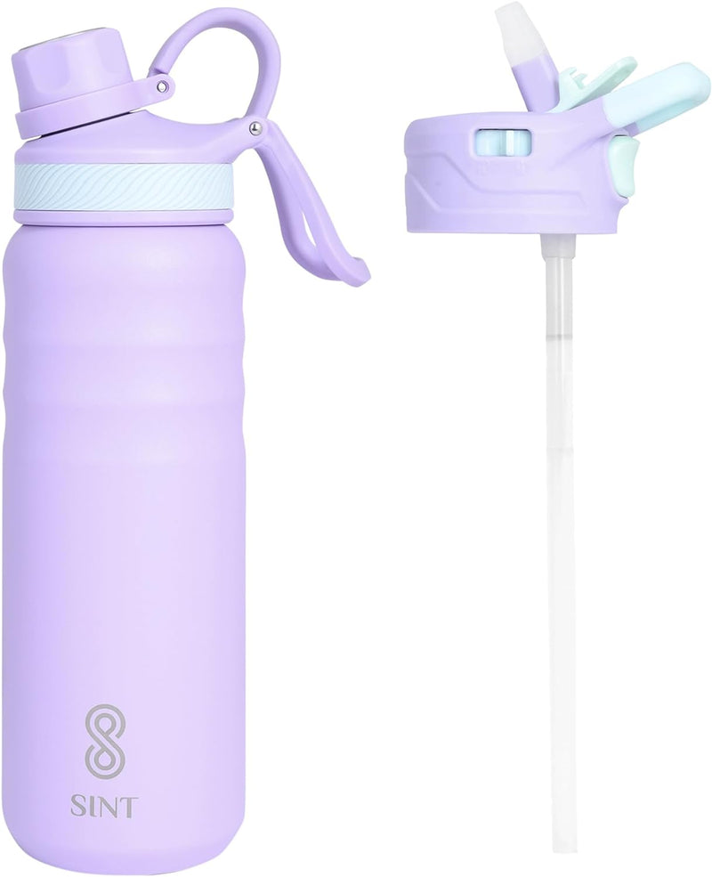 Vacuum Insulated Water Bottle- Leak Proof 24 oz| 700 ML Purple