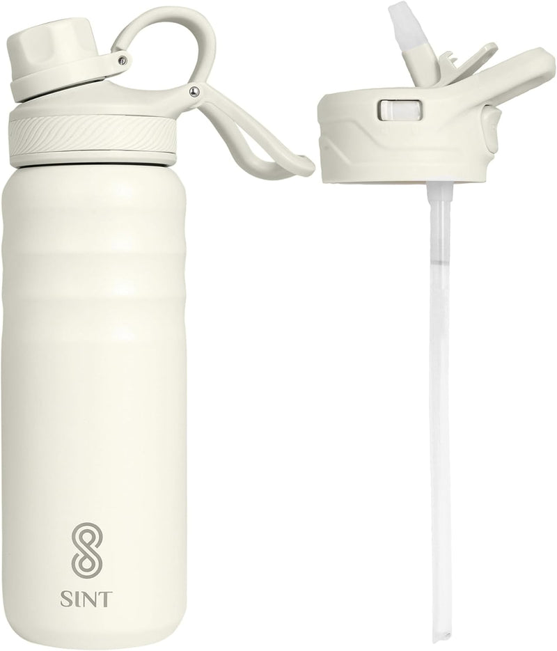 Vacuum Insulated Water Bottle- Leak Proof 24 oz| 700 ML Creamy