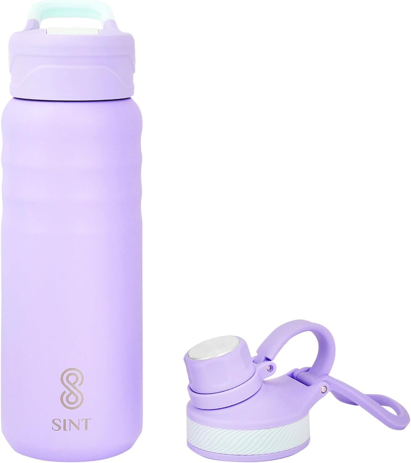 Vacuum Insulated Water Bottle- Leak Proof 24 oz| 700 ML Purple