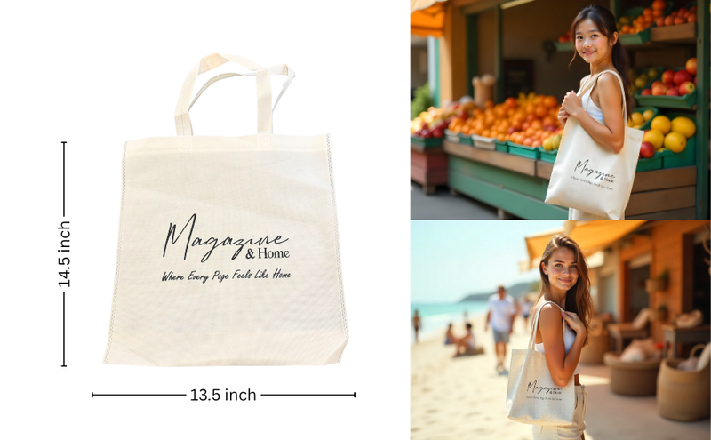 Stylish Magazine and Home Tote Bag