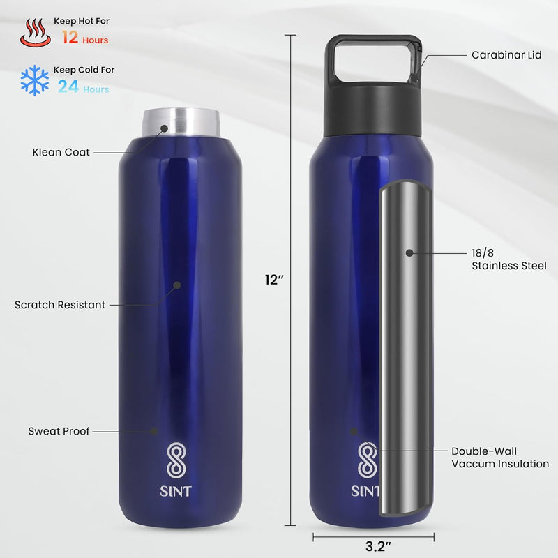 Carbonated Sports Bottle- Leak Proof 27 oz| 800 ML Blue