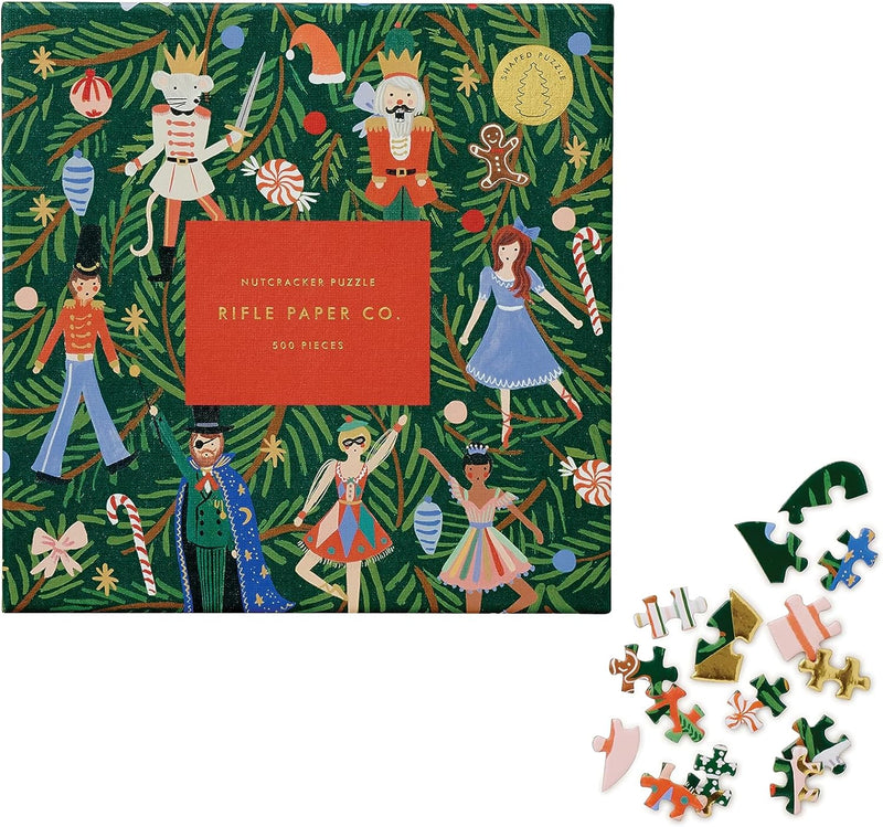 RIFLE PAPER CO. Nutcracker Illustrated Jigsaw Puzzle, 500 Pieces