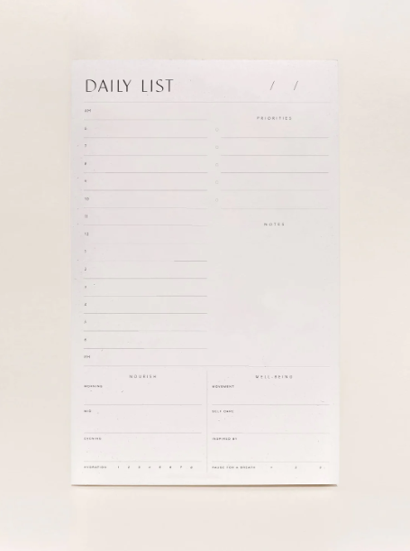 Daily List Pad