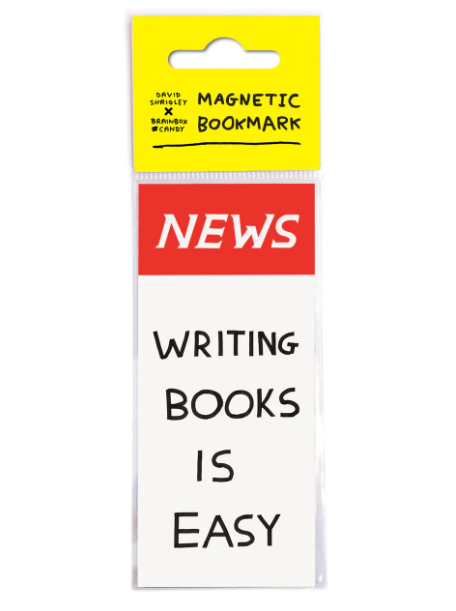 MAGNETIC BOOKMARK NEWS WRITING BOOKS IS EASY BY DAVID SHRIGLEY