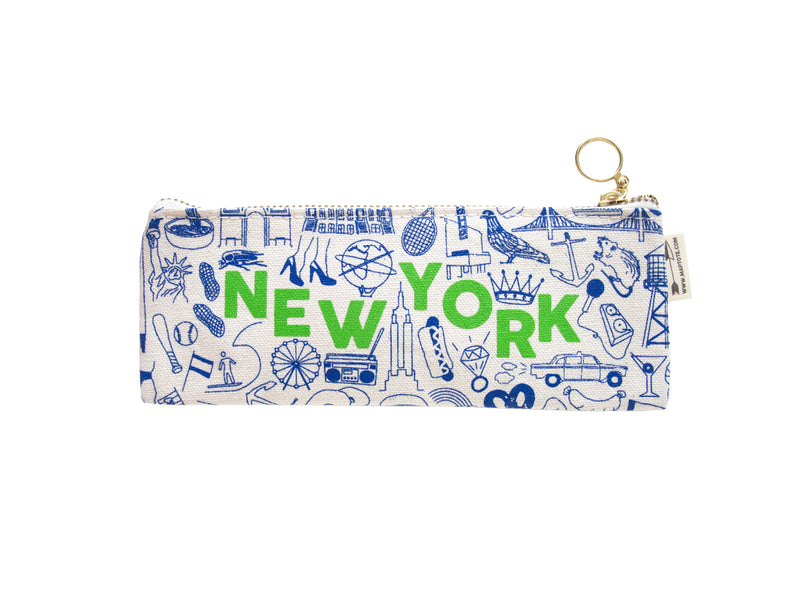 Maptote New York City Pencil Pouch Natural