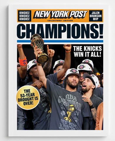 【超希少】NBA優勝記念 ニックス 新聞 Knick York Post New York Post Knicks Championship Collectors Edition 2026