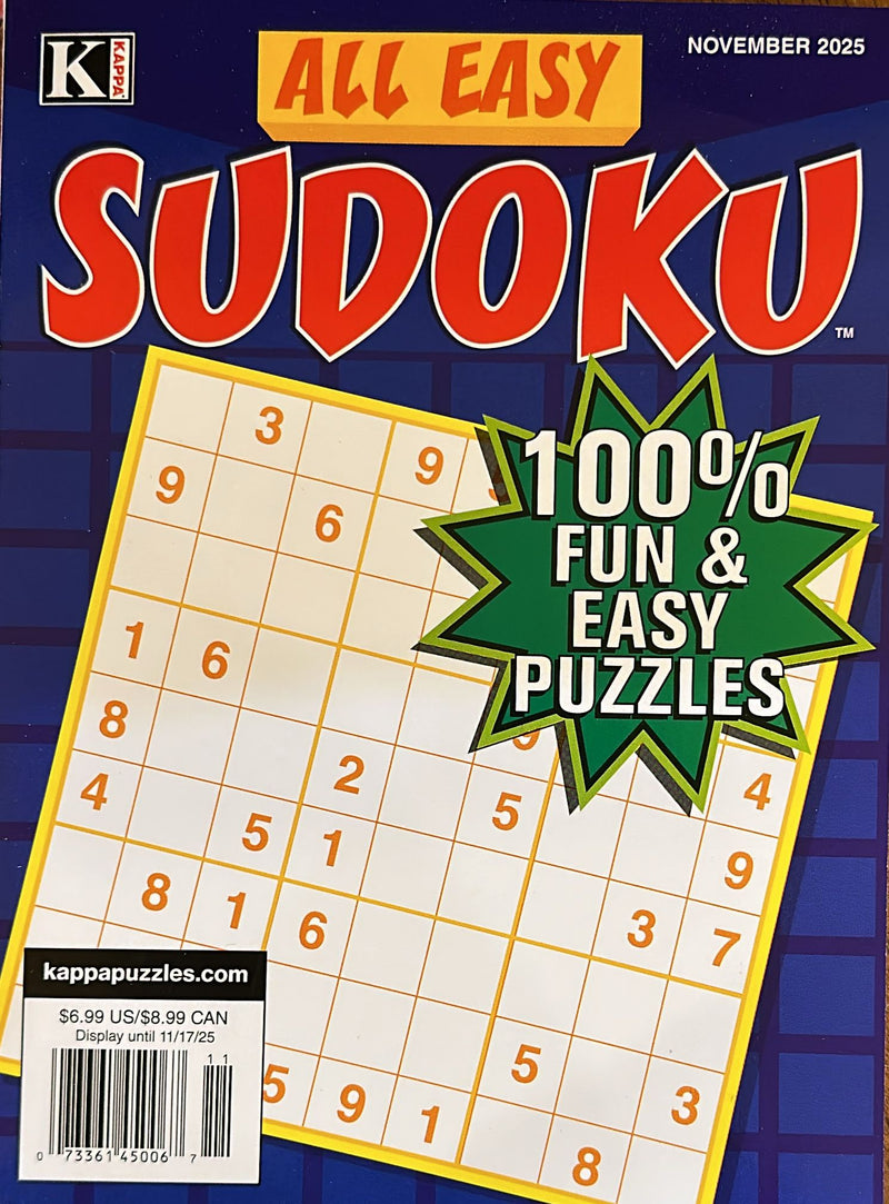 All Easy Sudoku Magazine