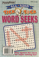All Star Tick Tock Word Seeks Magazine