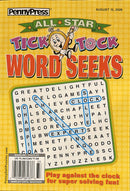 All Star Tick Tock Word Seeks Magazine