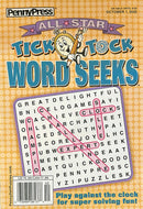 All Star Tick Tock Word Seeks Magazine