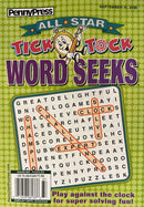 All Star Tick Tock Word Seeks Magazine