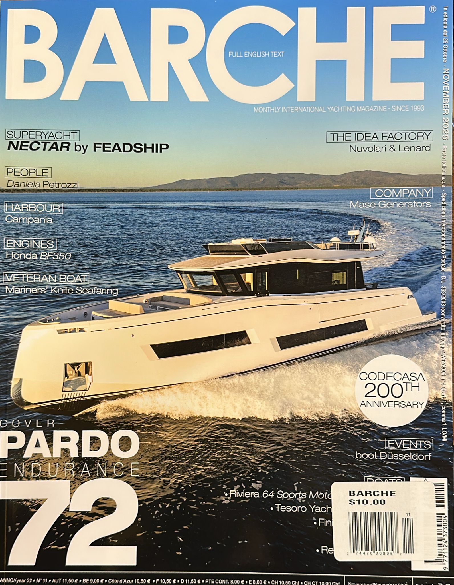 Buy Barche Magazine Subscriptions USA - magazinecafestore.com NYC