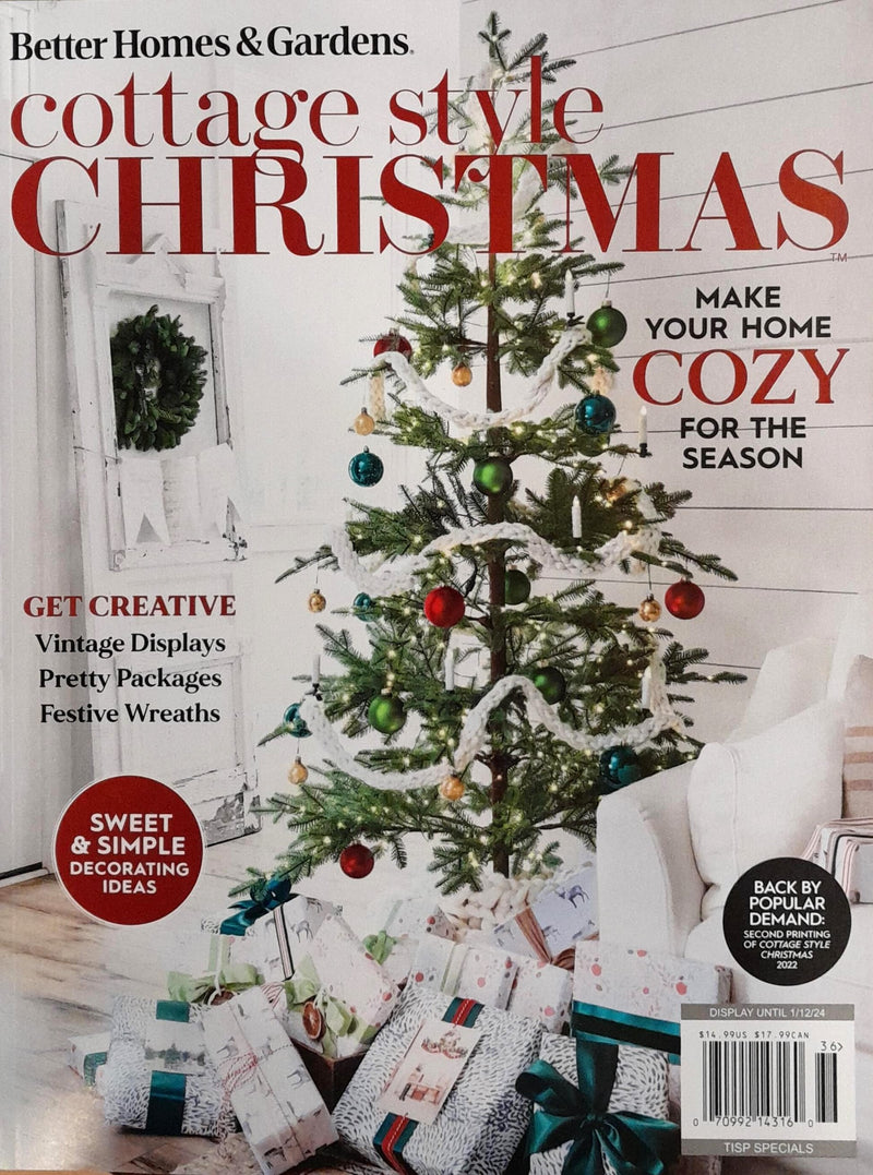 Better Homes And Gardens Magazine - Cottage Style Christmas