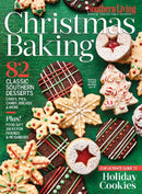 Southern Living Christmas Baking magazine cover featuring colorful decorated Christmas cookies and holiday cookie recipes on a green background