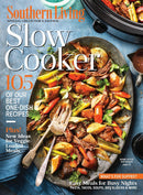Southern Living Slow Cooker magazine cover featuring roasted meat and vegetables with 105 one dish recipes and easy meal ideas for busy nights