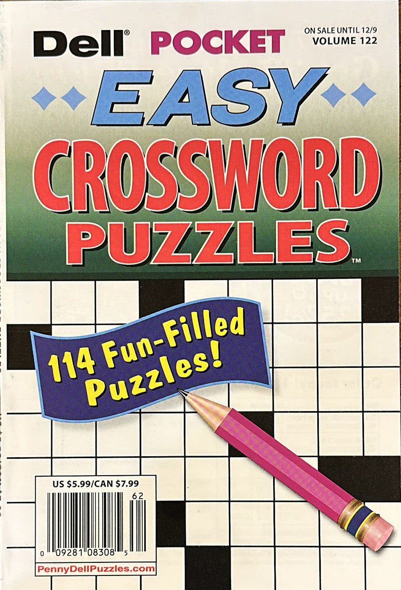 Dell's Best Easy Fast N Fun Crosswords Magazine