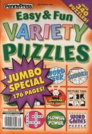 Approved Easy & Fun Variety Puzzles Magazine