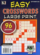 Easy Crosswords Large Print Magazine