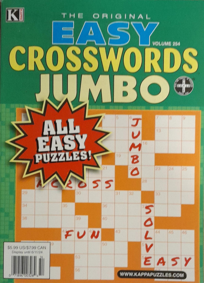 Easy Crosswords Jumbo Magazine