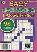 Easy Crosswords Large Print Magazine