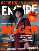 Empire Magazine UK magazine cover featuring Tom Cruise in a black cowboy hat with a bold Digger headline and highlights of Black Panther III and Hollywood stars
