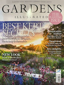 Gardens Illustrated Magazine cover showing a colorful garden landscape with Best Kept Secrets feature and planting ideas for beautiful gardens and expert advice