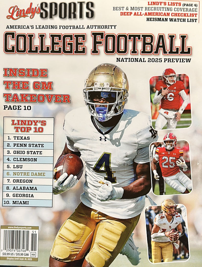 Buy Issue 11 2021 of Lindy's Sports College Football Magazine from ...