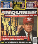 National Enquirer Weekly Magazine cover featuring Donald Trump and bold Trump 2028 election headlines with additional celebrity and political news stories