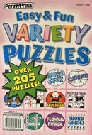 Approved Easy & Fun Variety Puzzles Magazine