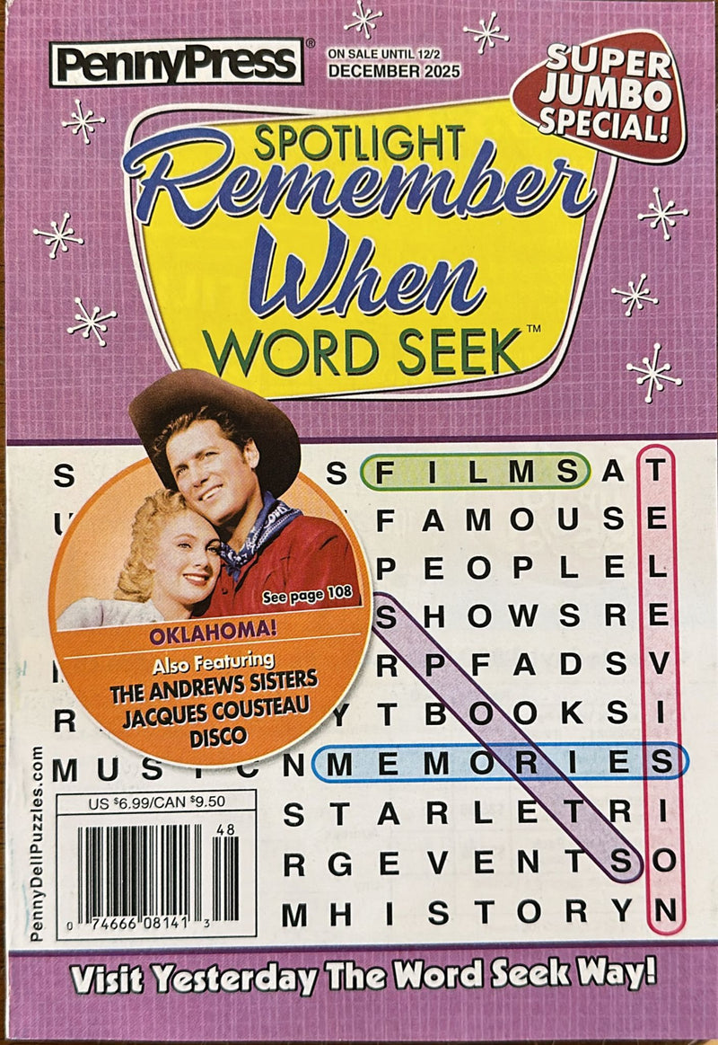 Spotlight Remember When Word Seek Magazine