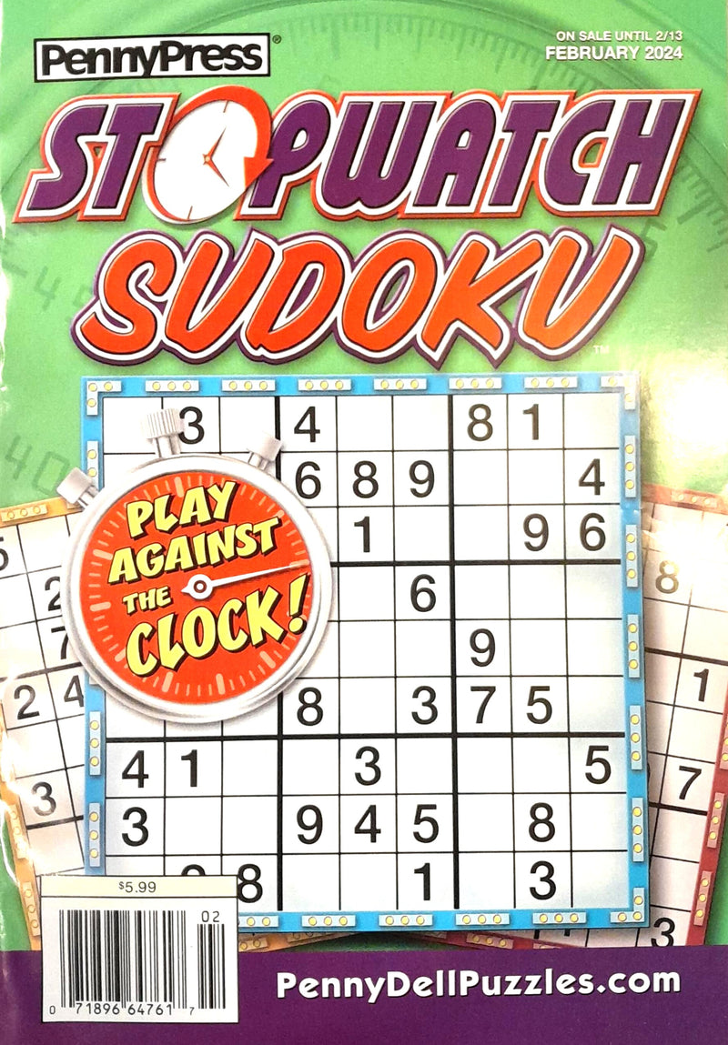 Stopwatch Sudoku Magazine