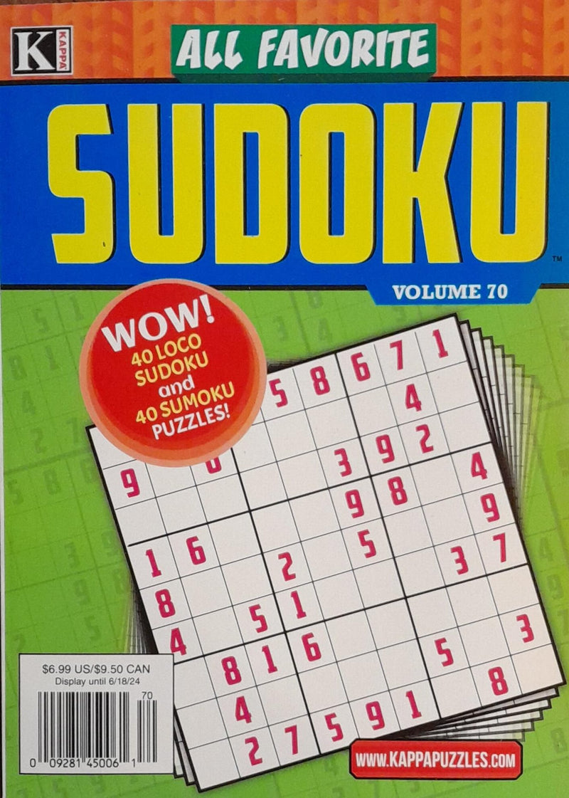 All favorite Sudoku Magazine