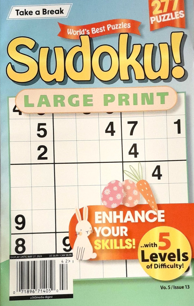 Large Print Sudoku Magazine