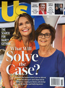 US Weekly Magazine cover featuring Nancy Guthrie and a What Will Solve the Case headline with celebrity news stories and cover lines