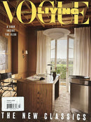Vogue Living Australia Magazine cover featuring a sophisticated wood paneled interior, elegant furnishings, large windows, and the headline The New Classics Magazines