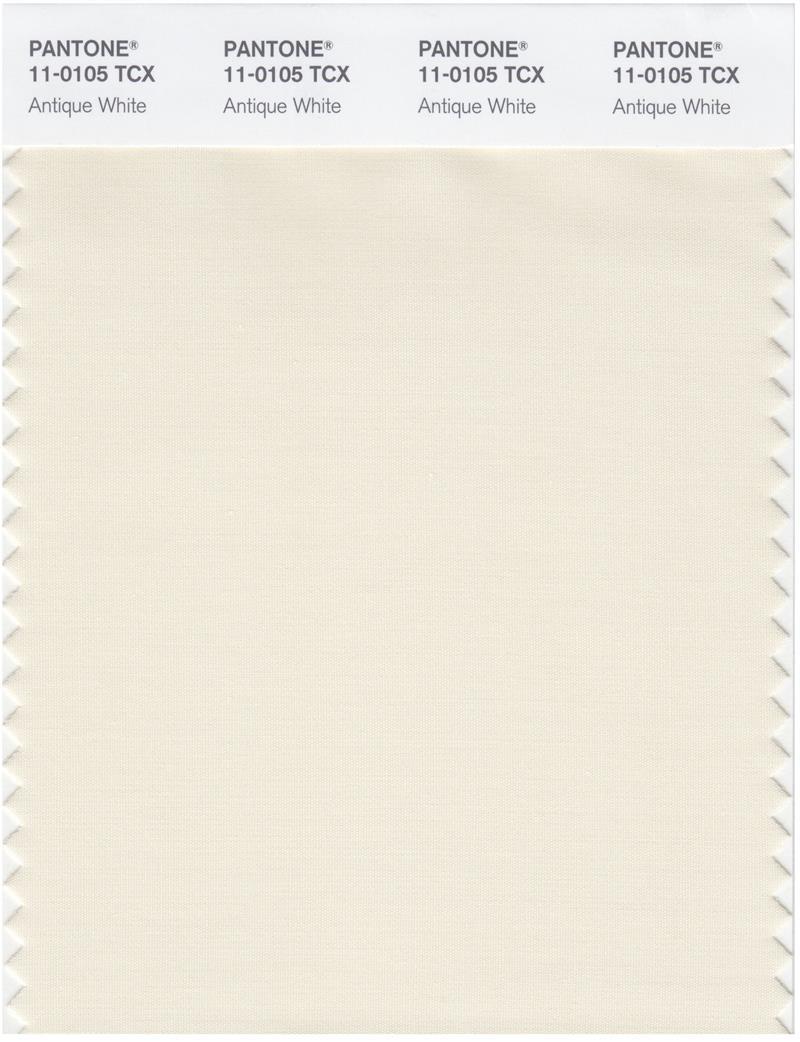 Pantone Smart 11-0105 TCX Color Swatch Card | Antique White