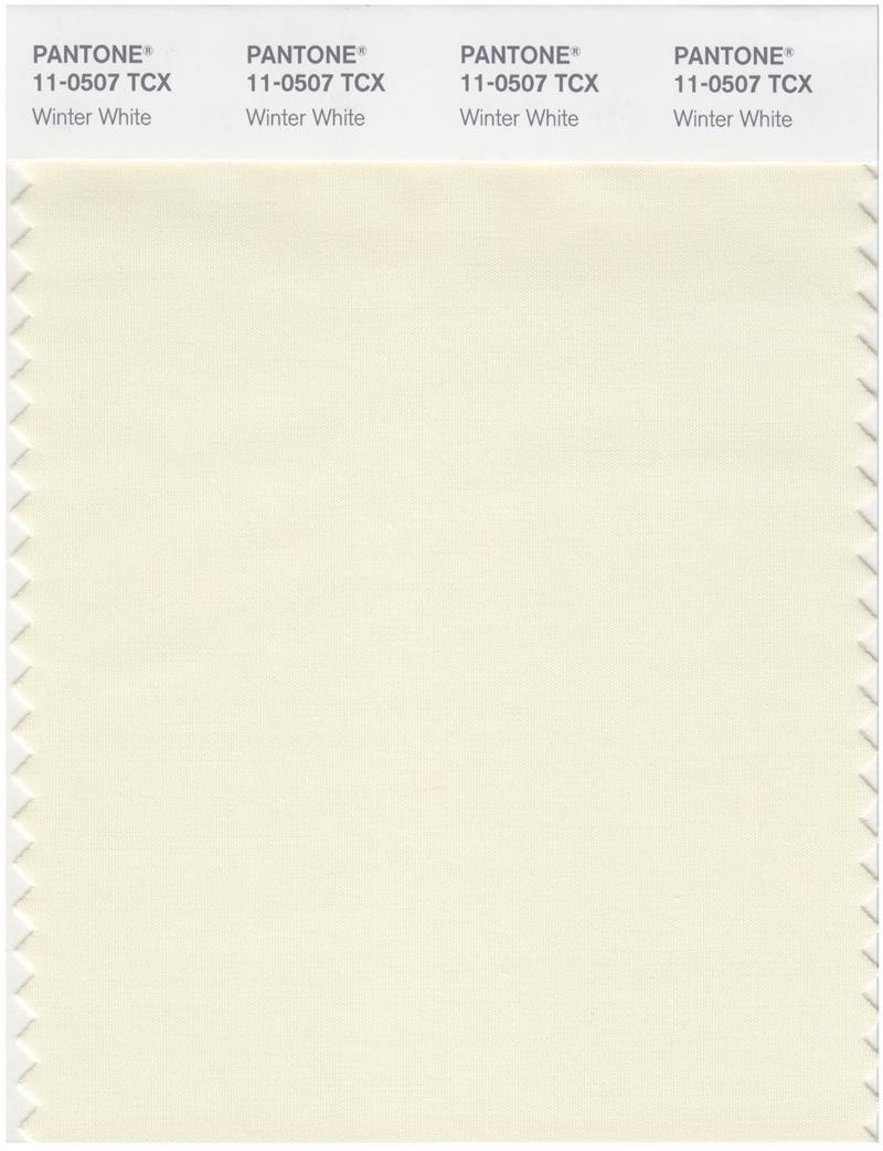 Pantone Smart 11-0507 TCX Color Swatch Card | Winter White