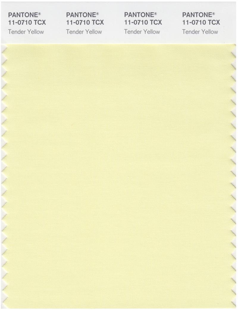 Pantone Smart 11-0710 TCX Color Swatch Card | Tender Yellow