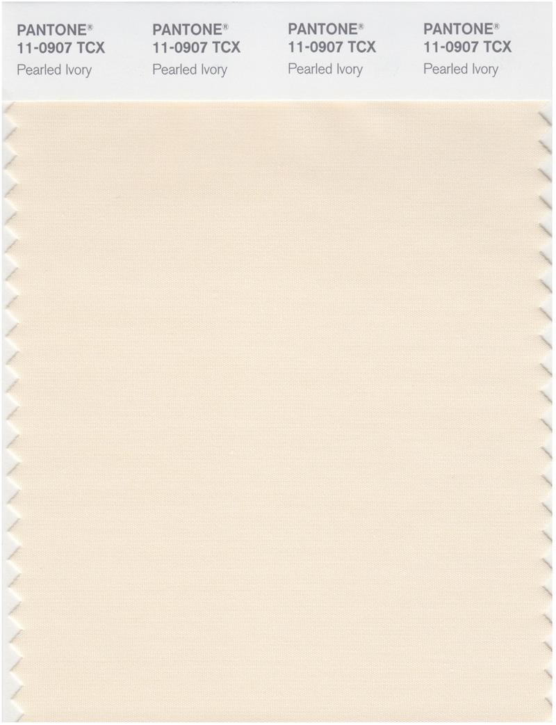 Pantone Smart 11 0907 TCX Color Swatch Card Pearled Ivory Magazine Pantone Smart 11 0907 TCX Color Swatch Card Pearled Ivory Magazine